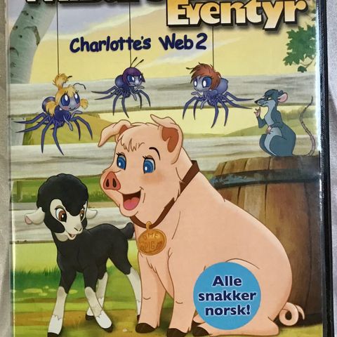 Wilburs Store Eventyr : Charlotte’s Web 2 🚨Begge SOM NY!! 💥DVD