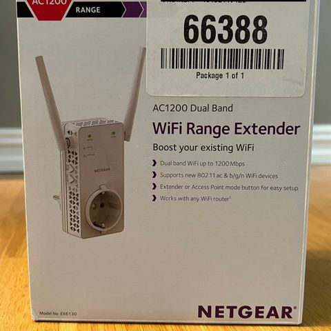 Netgear AC1200 WiFi-forsterker
