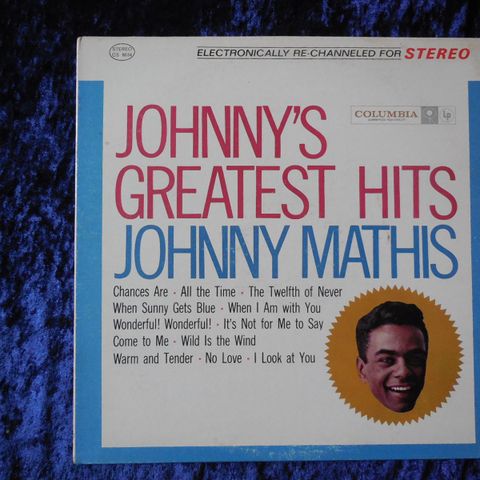 JOHNNY MATHIS - STOR I USA PÅ 50 TALLET - GREATEST HITS - JOHNNYROCK