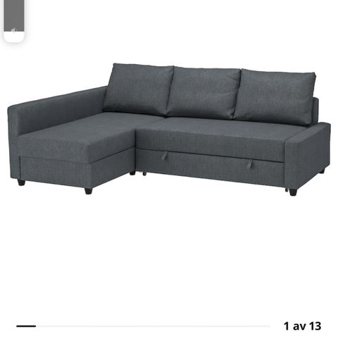 Reservert! Sovesofa «friheten»