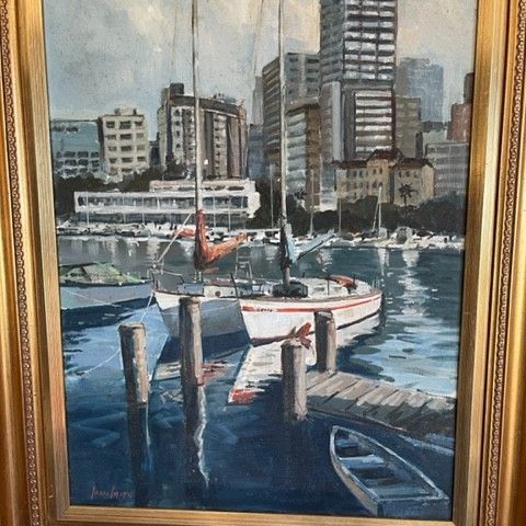 John Smith - fra Sidney Harbour 60x80