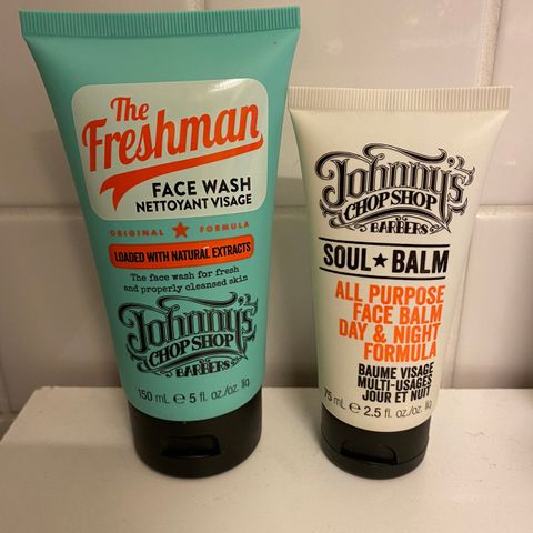 The freshman face wash nettoyant visage johnny chop shop+face balm