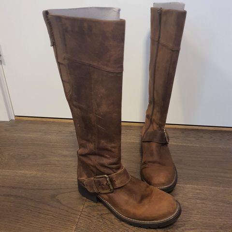 Clarks Lang Støvler Boots i Brunn Lær