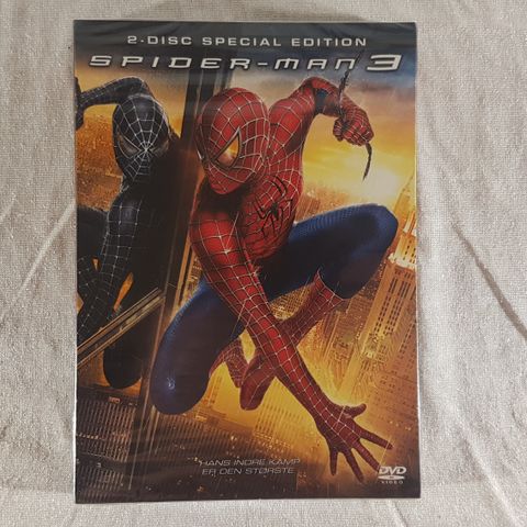 Spider-Man 3 DVD ny forseglet norsk tekst