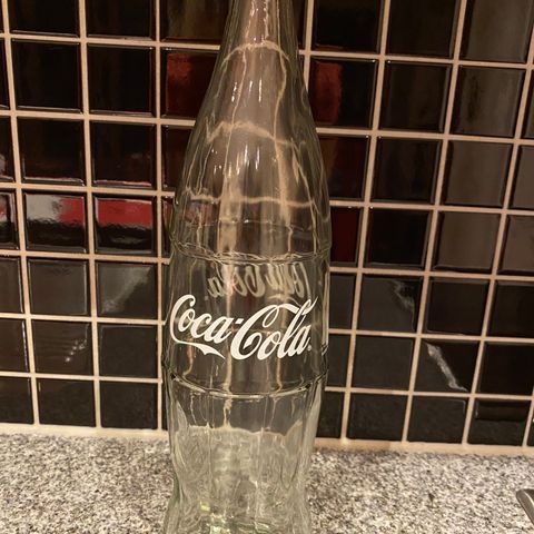 Original 1 liters glass Coca-Cola flaske