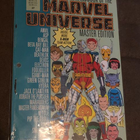 The official Handbook of the Marvel Universe #27