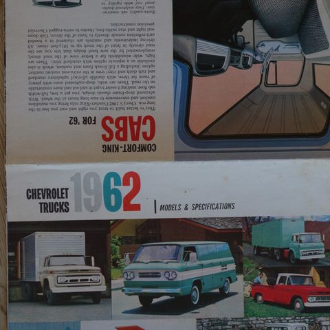 Chevrolet TRUCKS 1962 brosjyre