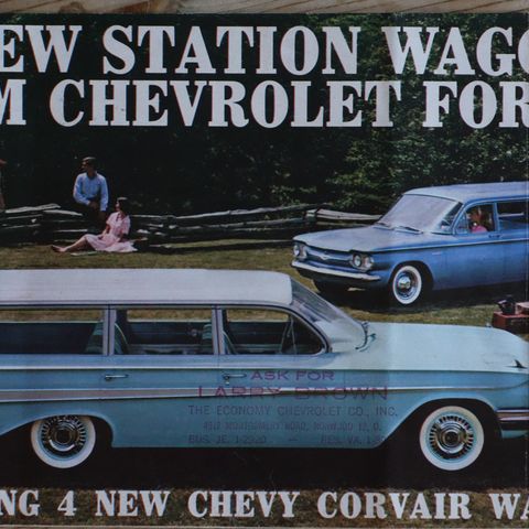 Chevrolet stasjonsvogner 1961 brosjyre