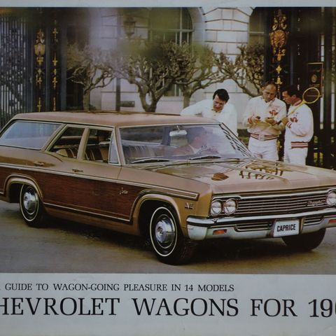 Chevrolet Wagons brosjyrer 1966,68,69,70,71 og 1972