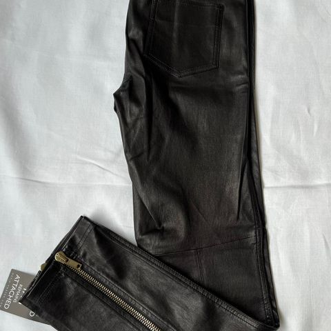 Ny Givenchy svart skinnbukse black leatherpants