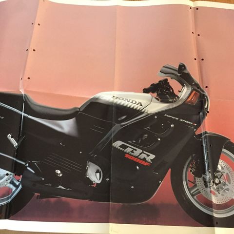 Honda CBR1000 Poster 60x90cm. 1987.