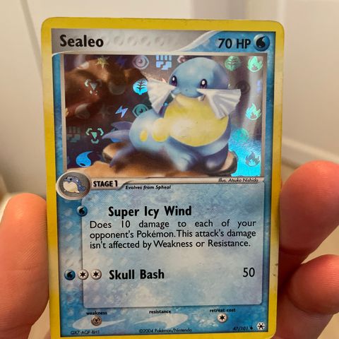 Pokemon kort - Sealo 47/101 holo