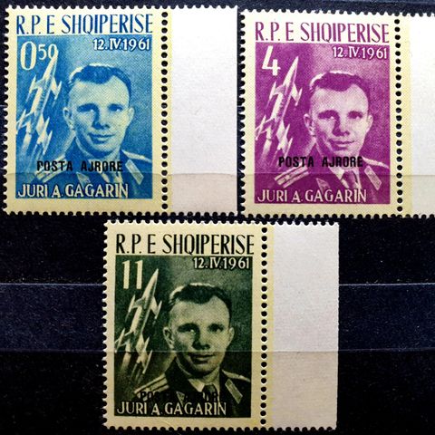 Russland romfart - Gagarin - POSTA AJRORE verdi kr.3000+