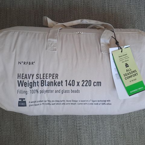 Heavy sleeper 9 kg vektdyne hvit - 140x220 cm