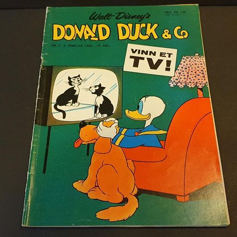 Donald Duck hefter fra 1966 der alle har vedlegg,  bilag