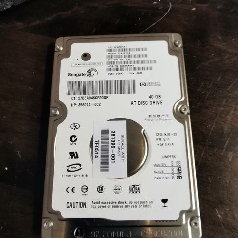 IDE PATA disk 40gb