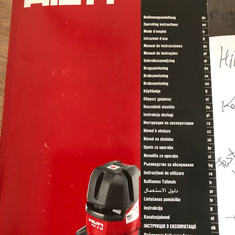 hilti pm 4-M Multilunjelaser med stativ