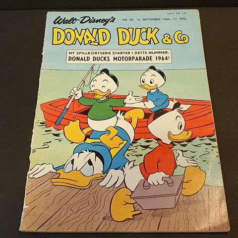 Donald Duck Nr 38. 1964 med bilag, motor parade