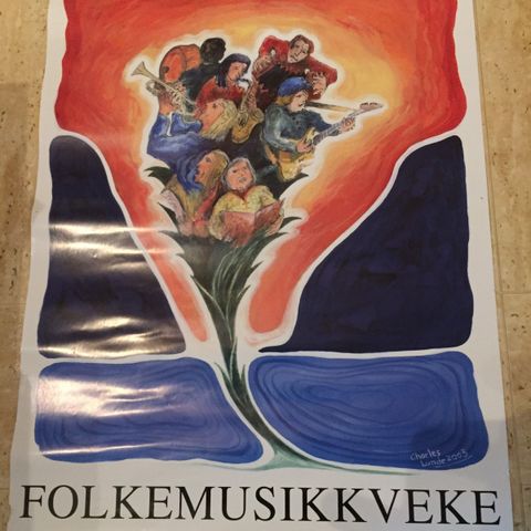 PLAKAT FOLKEMUSIKKVEKA I VAKSDAL 2003