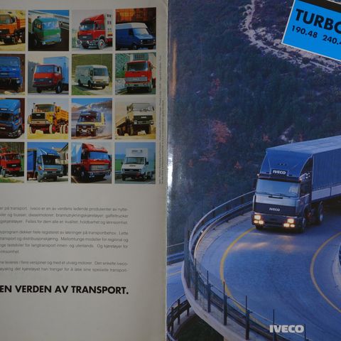 Iveco Turbostar 190.48, 240.48 og 260.48 brosjyre 1989