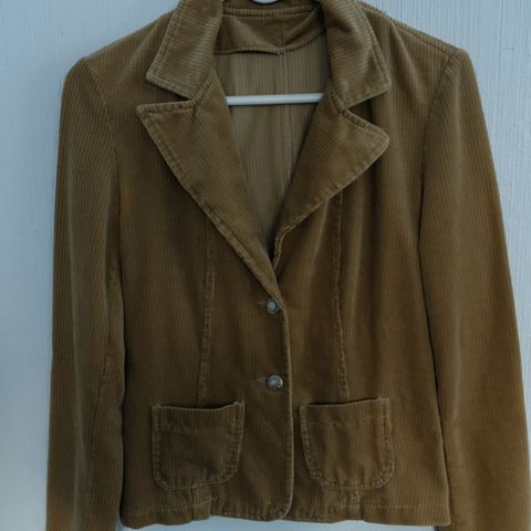 3 for 2, beige S 36 jacket 95% cotton bomull vest jakke