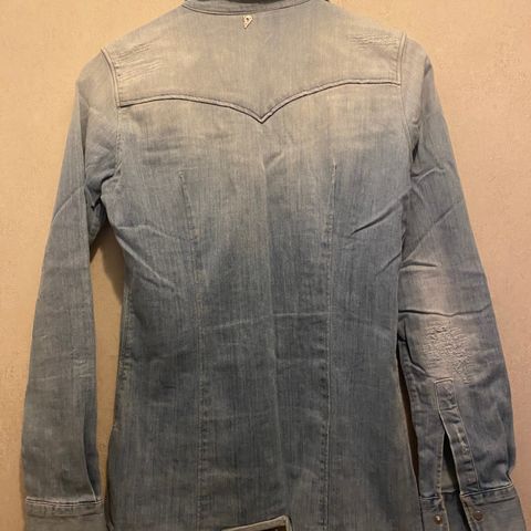 Dundop denimskjorte/jeansskjorte Small