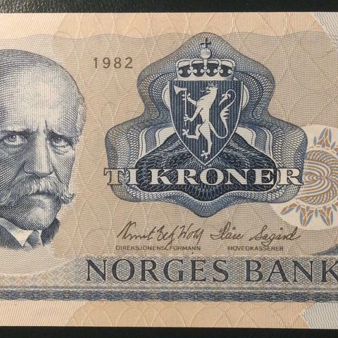 10 KRONER 1982. LITRA.  CR.   KV. 0