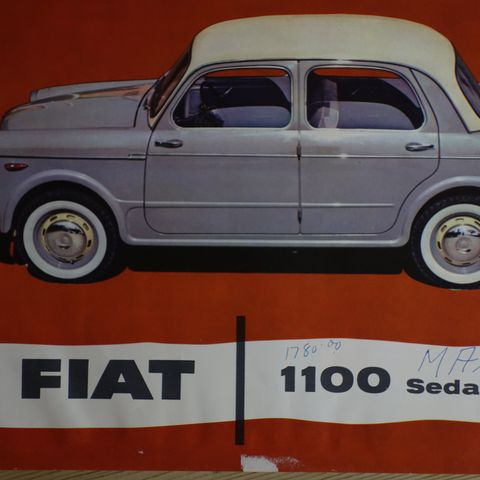 FIAT 1100 Sedan 1959 brosjyre