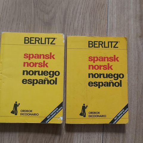 1 igjen. Spanske ordbøker. BERLITZ. Spansk - norsk.