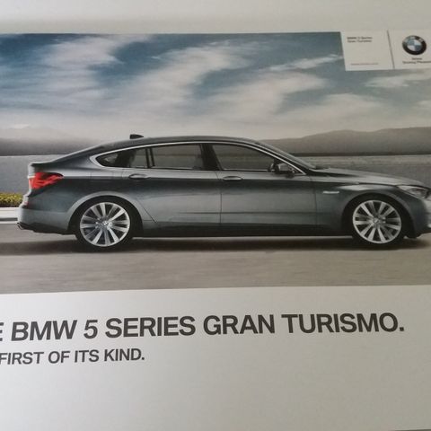 BMW -Serie Gran Turismo -brosjyre.