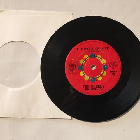 EVERLY BROTHERS / THE PRICE OF LOVE - 7" VINYL SINGLE