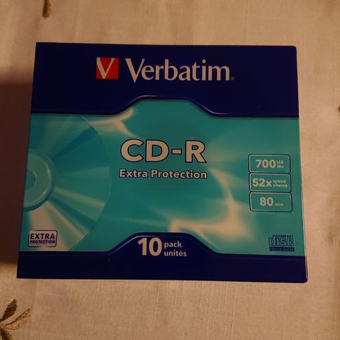 10 stk CD-R (Ny med plast)