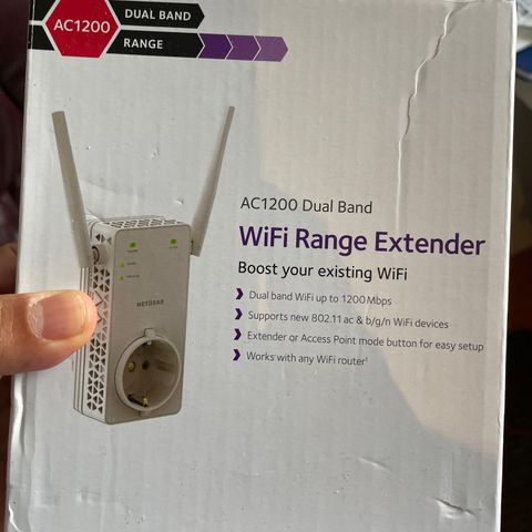 Netgear AC1200 WLAN Range Extender Network transmitter WiFi repeater