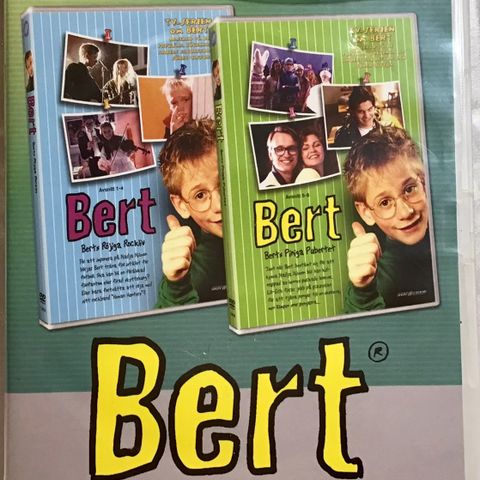 Bert (2 i 1  DVDer) Bert’s Röjiga Rockliv & Bert’s Piniga Pubertet  🚨(SJELDEN)