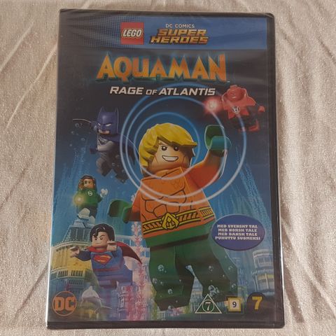 Lego Aquaman Rage of Atlantis DVD ny forseglet norsk tekst