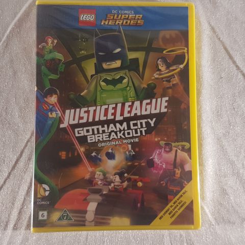 Lego Justice League DVD ny forseglet GRATIS FRAKT norsk tekst