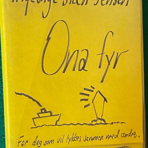 Bok Ona fyr innbundet av Ingebrigt Steen Jensen