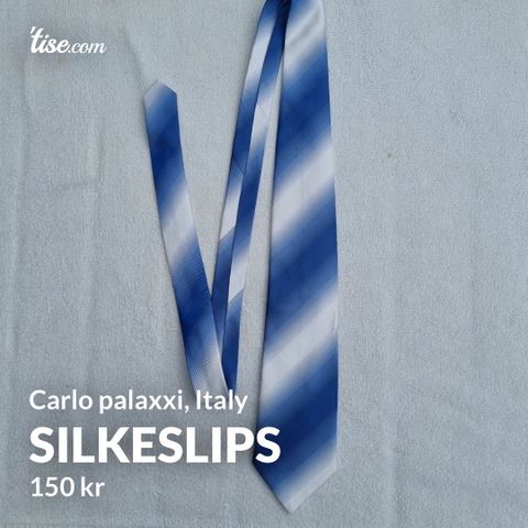 Slips i silke fra Carlo Palaxxi - Silkeslips