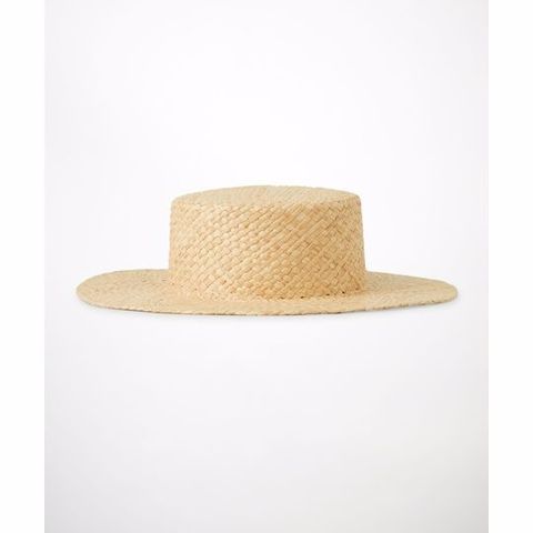 New COS beige straw summer hat, size M/L