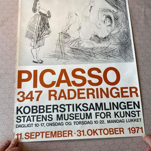 Utstillingsplakat fra 1971 - Pablo Picasso