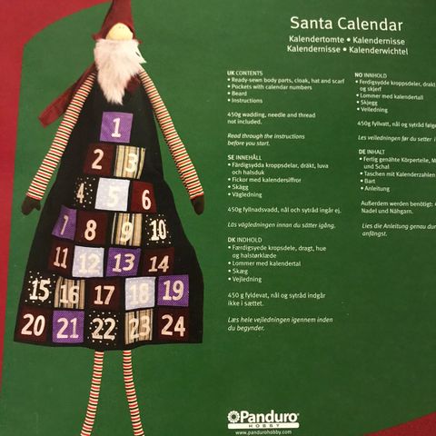 Lag selv adventskalender fra  Panduro