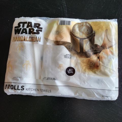 Star Wars The Mandolorian kitchen paper towels