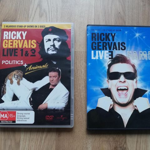 3x Ricky Gervais stand-up comedy