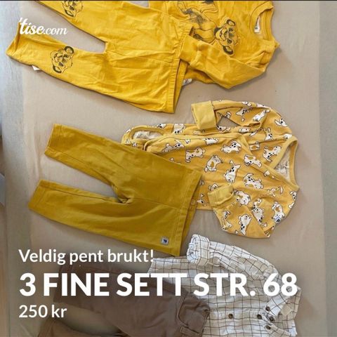 Fantastisk klespakke gutt 68