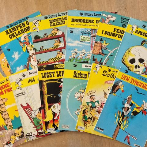 Lucky Luke, album fra nr 1 - 39