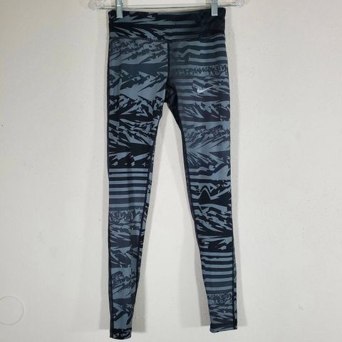 Nike Dri Fit Essential Print Power Tights dame Str S