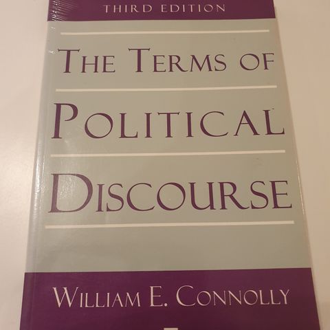 The Terms of Political Discourse.  3rd editiin, William E. Connolly