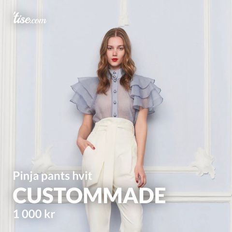 Ny hvit Pinja pant fra Custommade