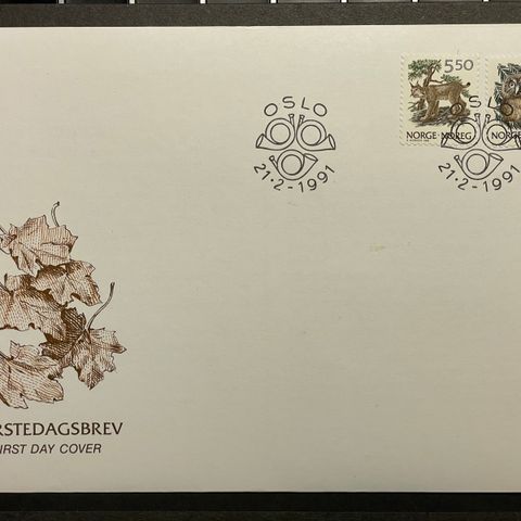 Norge 1991: FDC; NK 1108-09