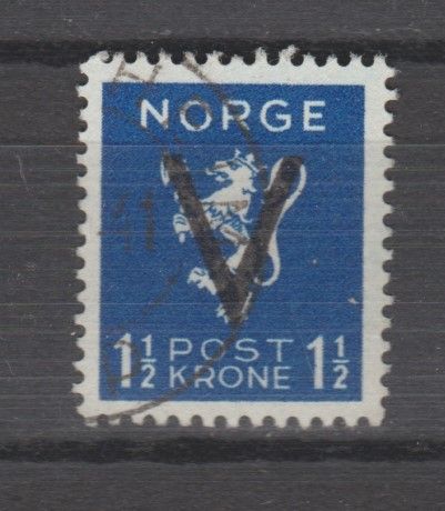 Frimerke NORGE V-MERKE m/synlig årstall (1346)